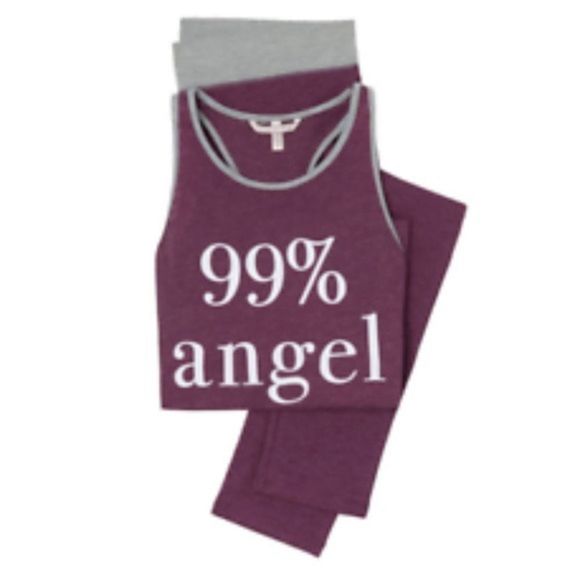 Victoria’s Secret 99% Angel super soft tank & pants pajama large - Picture 4 of 10